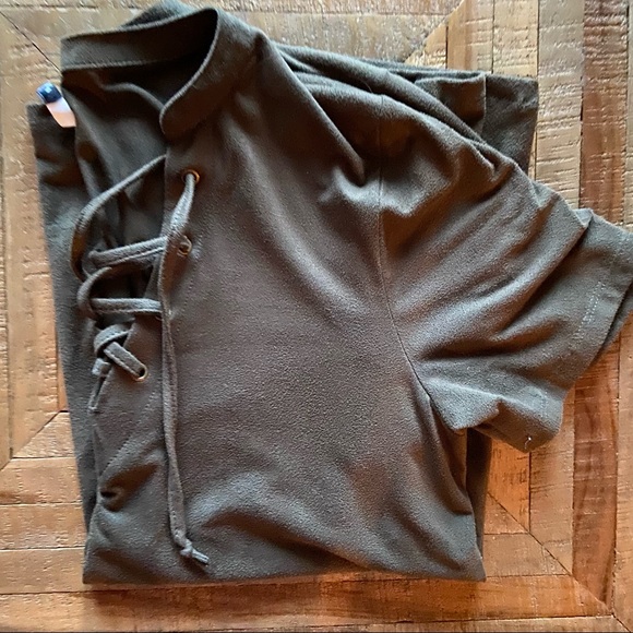Suede army green shirt - Picture 4 of 6